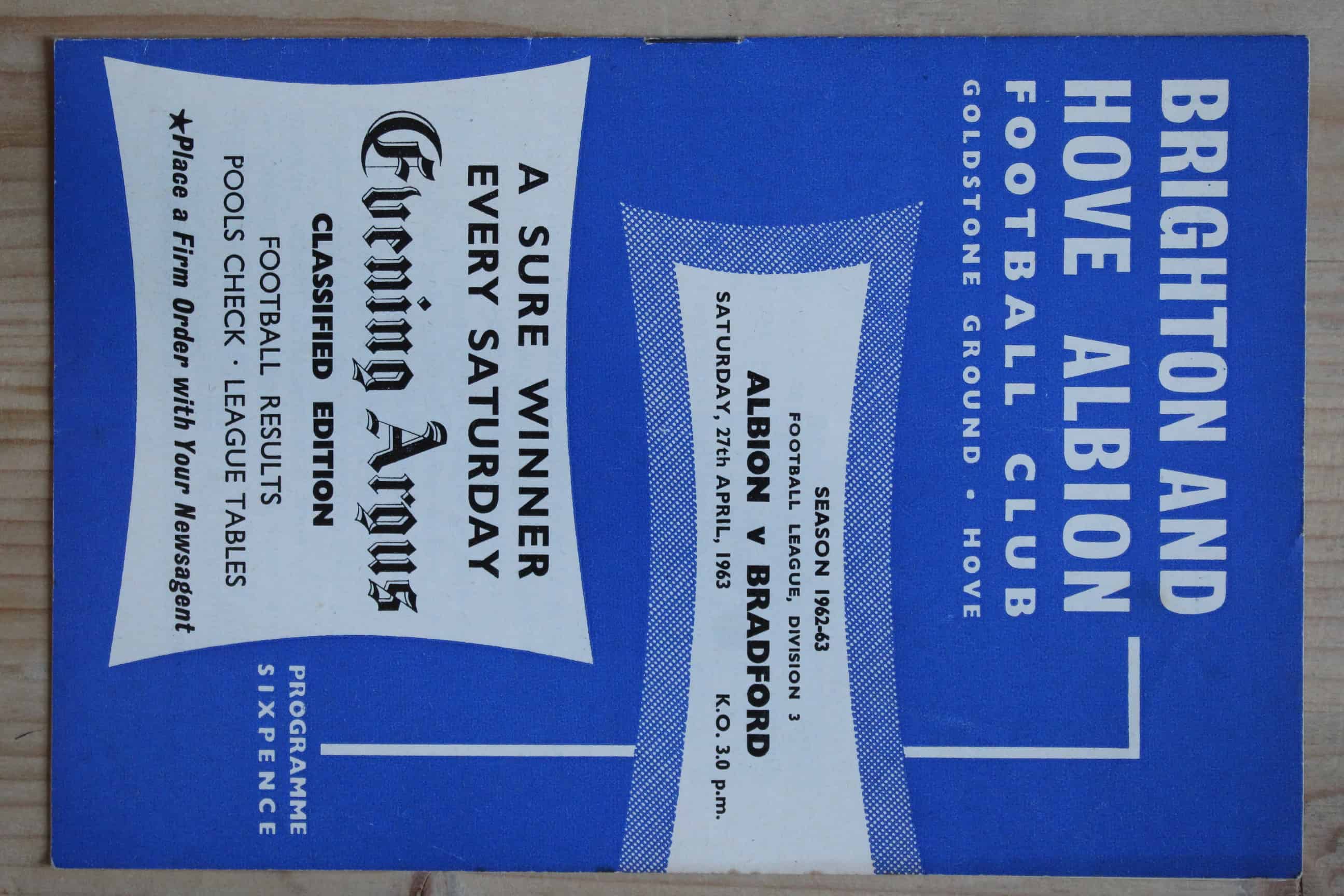 Brighton & Hove Albion FC v Bradford Park Avenue